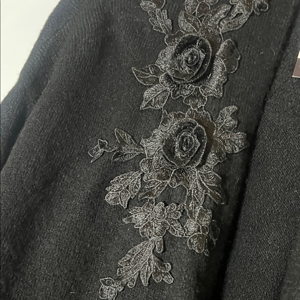 Black Embroidered Cardigan - Picture 5 of 6